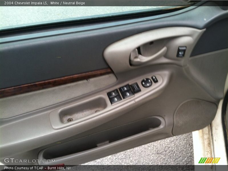 White / Neutral Beige 2004 Chevrolet Impala LS