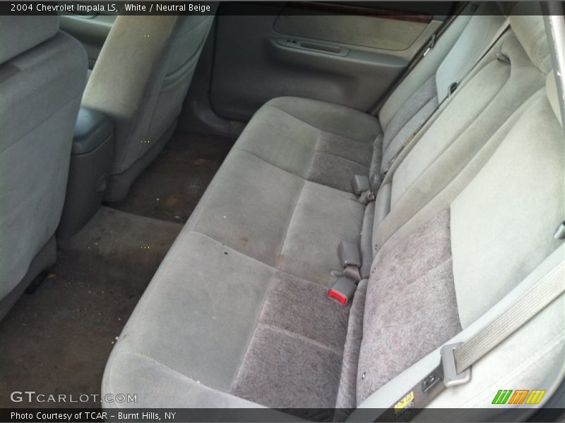 White / Neutral Beige 2004 Chevrolet Impala LS