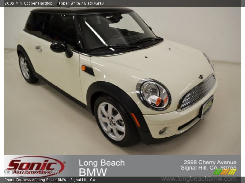 Pepper White / Black/Grey 2009 Mini Cooper Hardtop