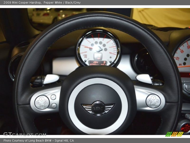 Pepper White / Black/Grey 2009 Mini Cooper Hardtop
