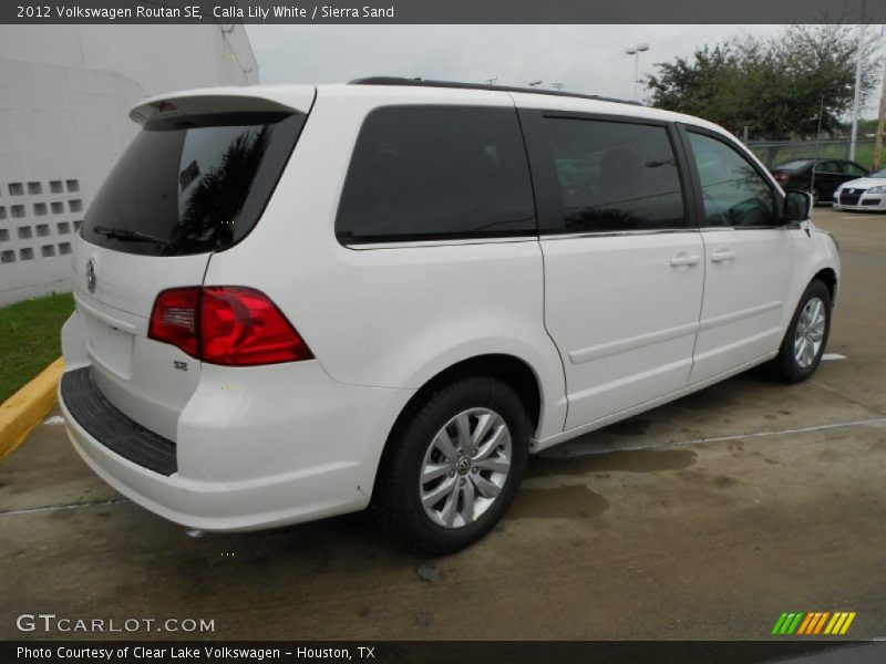 Calla Lily White / Sierra Sand 2012 Volkswagen Routan SE