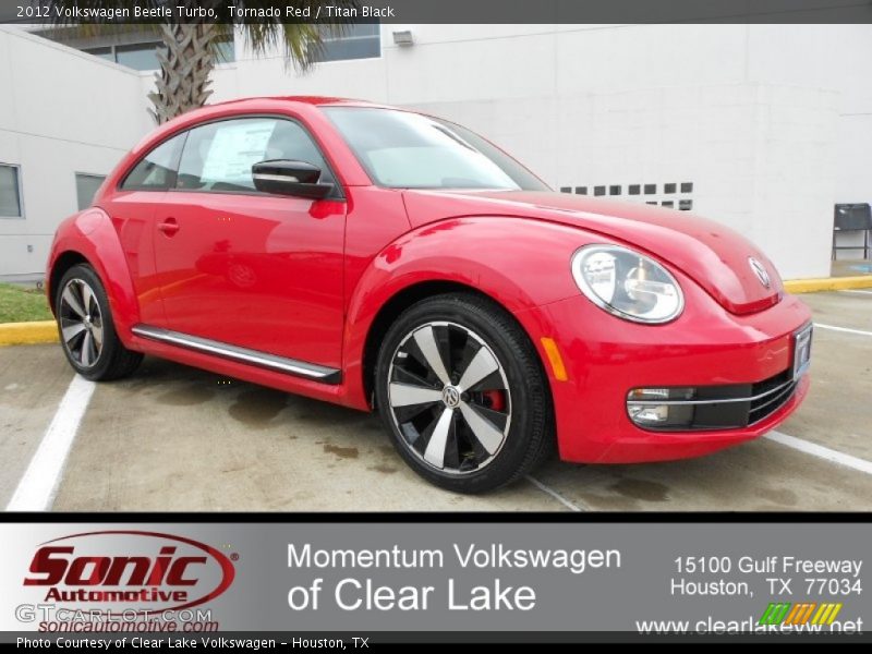Tornado Red / Titan Black 2012 Volkswagen Beetle Turbo