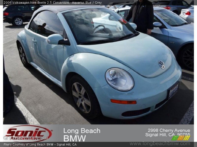 Aquarius Blue / Grey 2006 Volkswagen New Beetle 2.5 Convertible