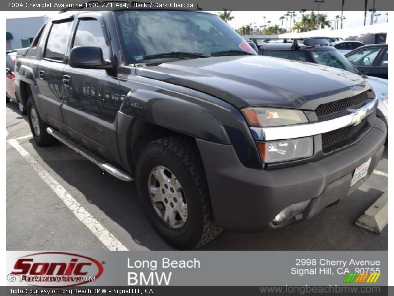 Black / Dark Charcoal 2004 Chevrolet Avalanche 1500 Z71 4x4