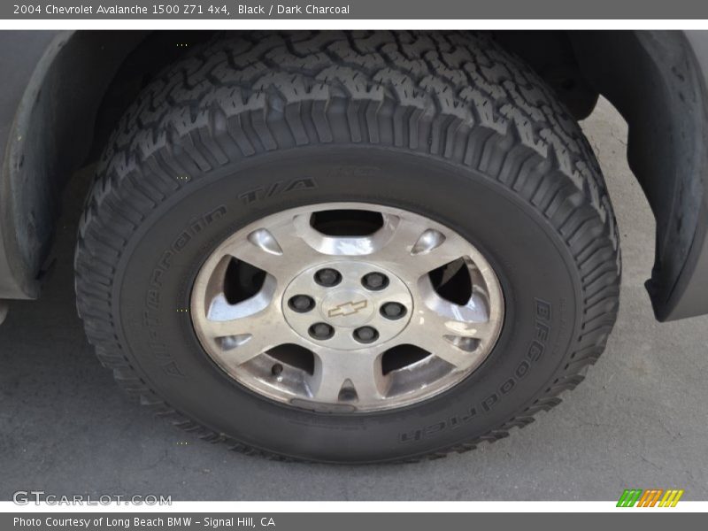 Black / Dark Charcoal 2004 Chevrolet Avalanche 1500 Z71 4x4
