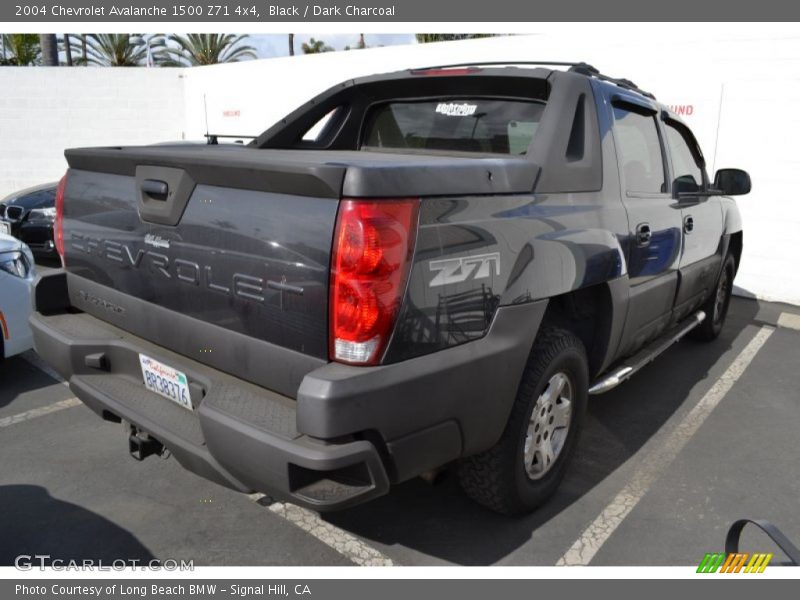 Black / Dark Charcoal 2004 Chevrolet Avalanche 1500 Z71 4x4