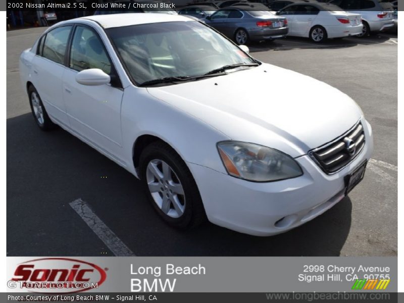 Cloud White / Charcoal Black 2002 Nissan Altima 2.5 SL