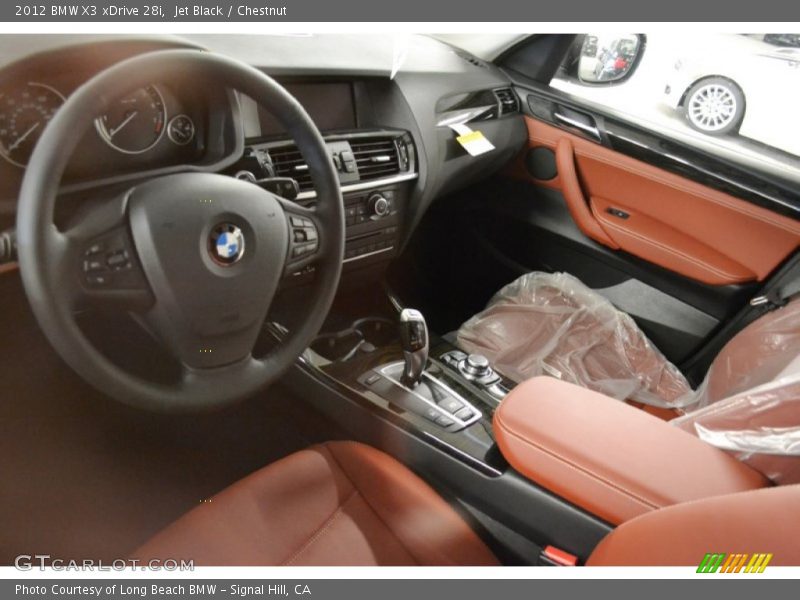 Jet Black / Chestnut 2012 BMW X3 xDrive 28i