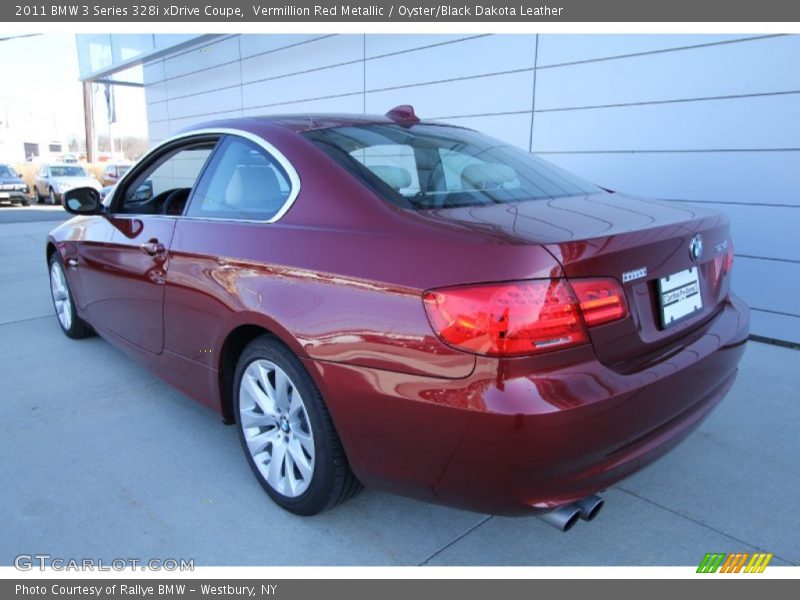 Vermillion Red Metallic / Oyster/Black Dakota Leather 2011 BMW 3 Series 328i xDrive Coupe
