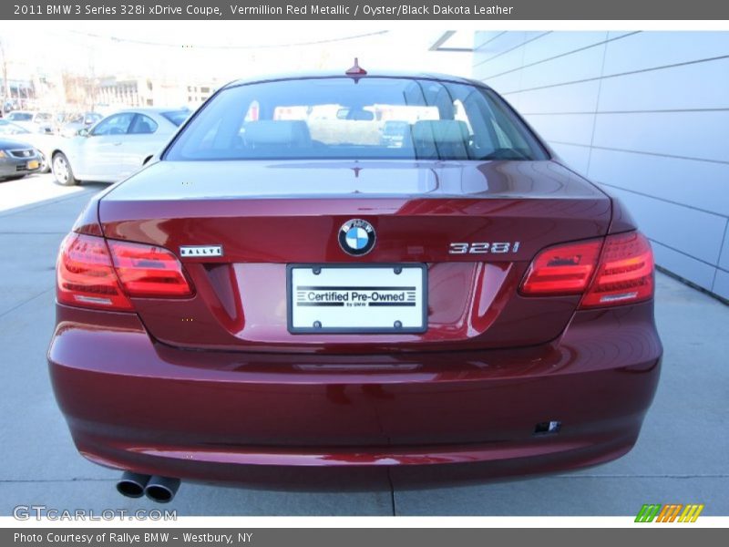 Vermillion Red Metallic / Oyster/Black Dakota Leather 2011 BMW 3 Series 328i xDrive Coupe
