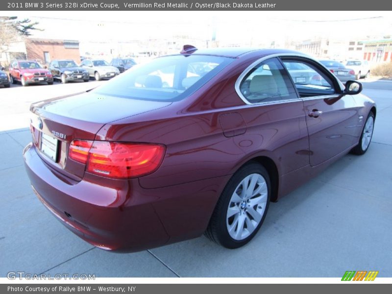 Vermillion Red Metallic / Oyster/Black Dakota Leather 2011 BMW 3 Series 328i xDrive Coupe
