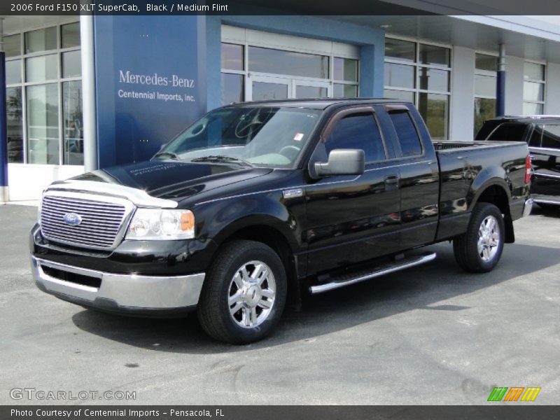 Black / Medium Flint 2006 Ford F150 XLT SuperCab