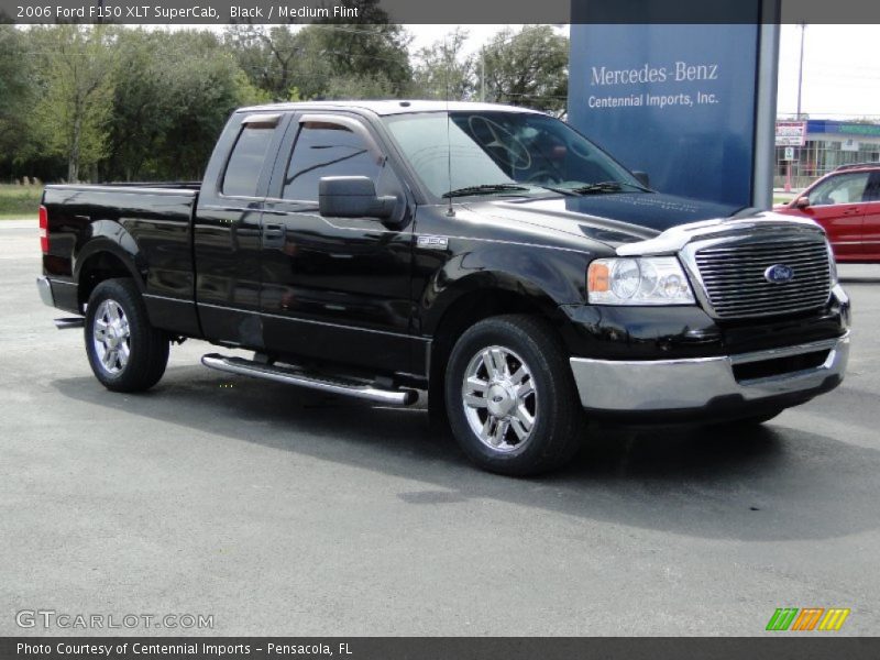 Black / Medium Flint 2006 Ford F150 XLT SuperCab