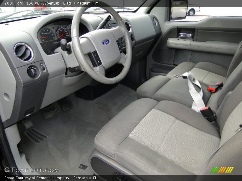 Black / Medium Flint 2006 Ford F150 XLT SuperCab
