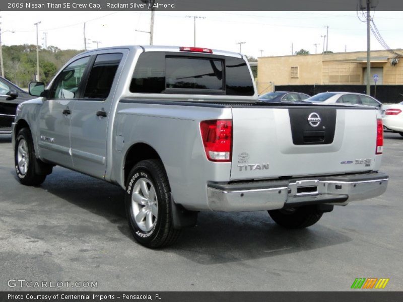 Radiant Silver / Almond 2009 Nissan Titan SE Crew Cab