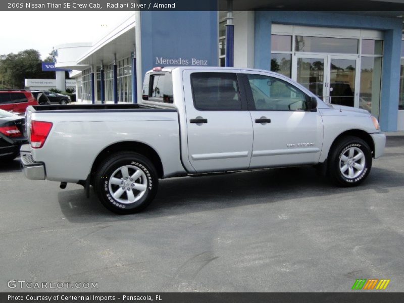 Radiant Silver / Almond 2009 Nissan Titan SE Crew Cab