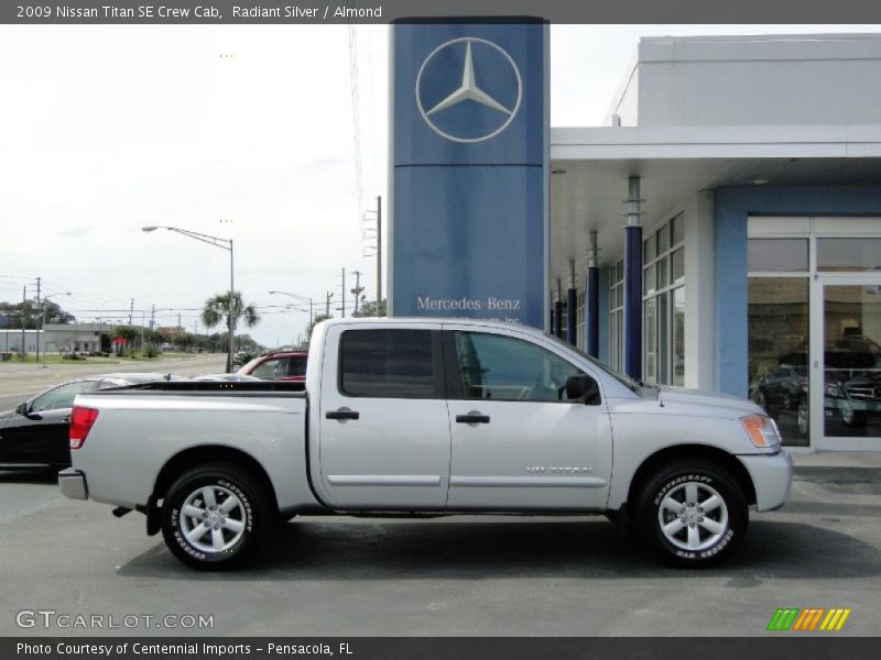 Radiant Silver / Almond 2009 Nissan Titan SE Crew Cab