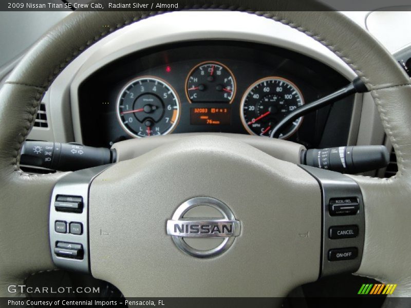 Radiant Silver / Almond 2009 Nissan Titan SE Crew Cab