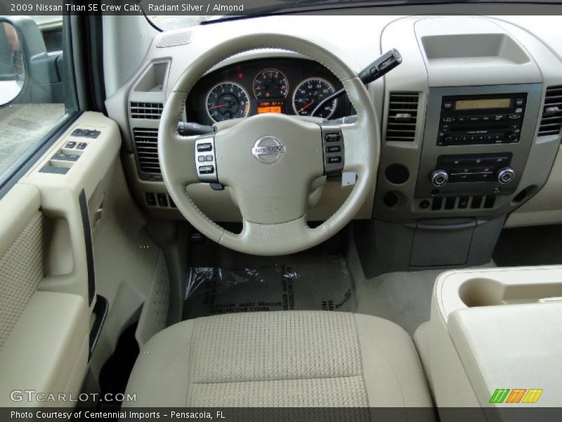 Radiant Silver / Almond 2009 Nissan Titan SE Crew Cab
