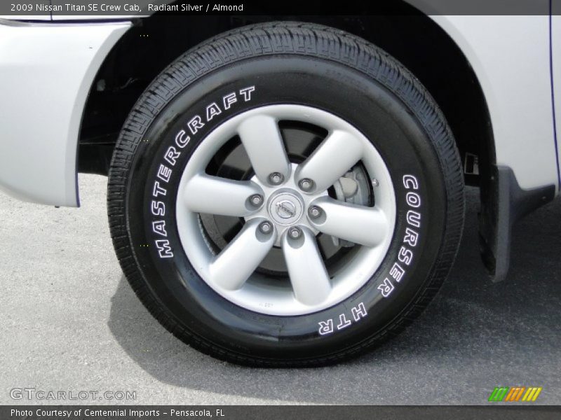 Radiant Silver / Almond 2009 Nissan Titan SE Crew Cab