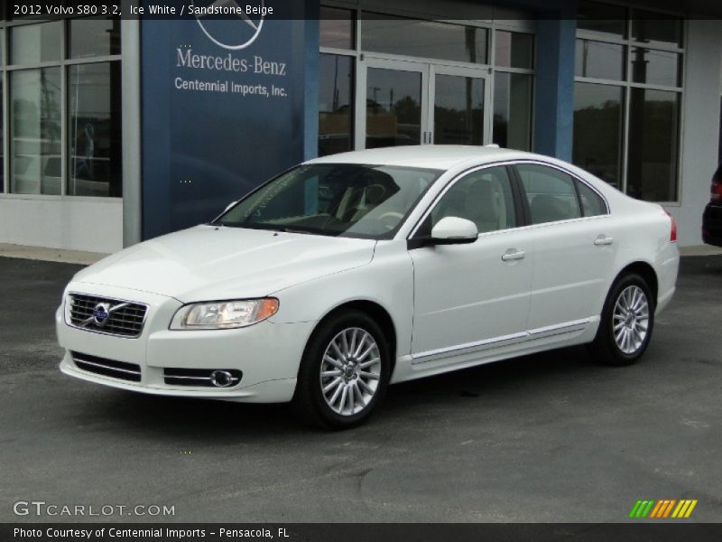 Ice White / Sandstone Beige 2012 Volvo S80 3.2