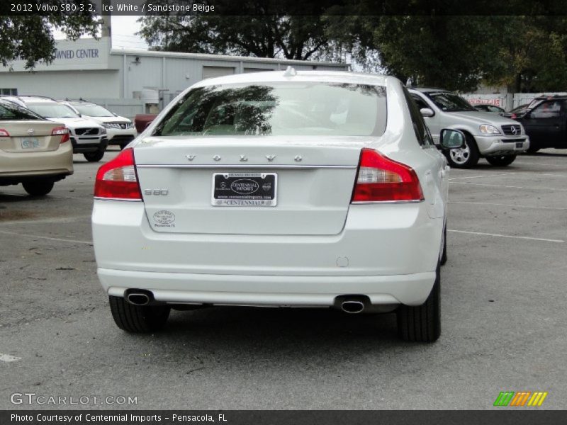 Ice White / Sandstone Beige 2012 Volvo S80 3.2