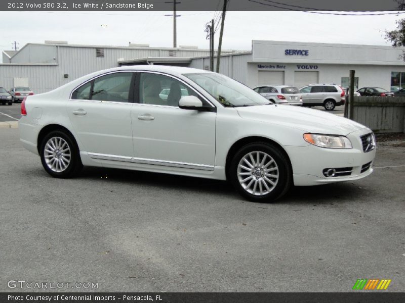 Ice White / Sandstone Beige 2012 Volvo S80 3.2