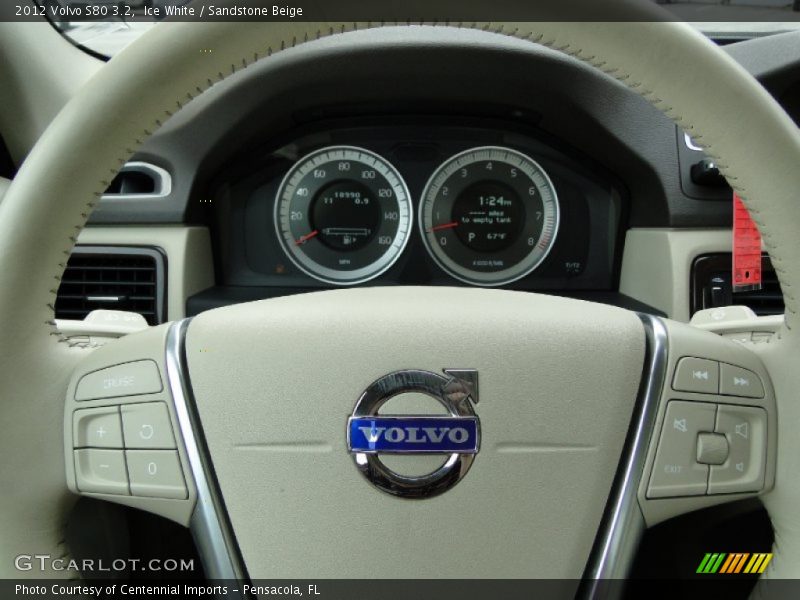 Ice White / Sandstone Beige 2012 Volvo S80 3.2