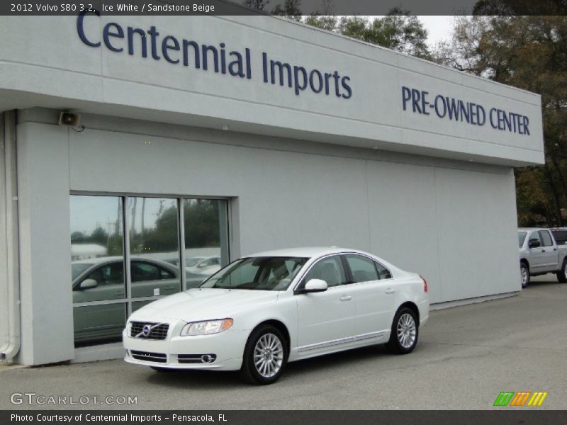 Ice White / Sandstone Beige 2012 Volvo S80 3.2