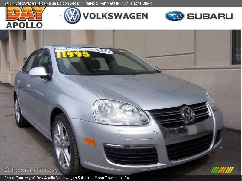 Reflex Silver Metallic / Anthracite Black 2006 Volkswagen Jetta Value Edition Sedan