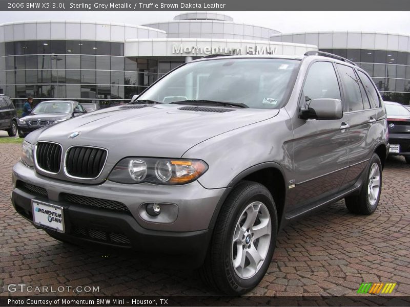 Sterling Grey Metallic / Truffle Brown Dakota Leather 2006 BMW X5 3.0i
