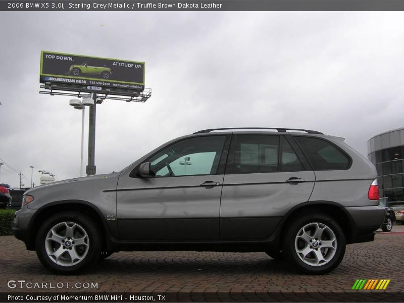 Sterling Grey Metallic / Truffle Brown Dakota Leather 2006 BMW X5 3.0i