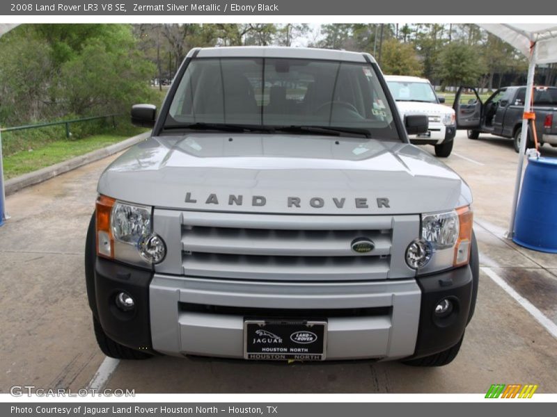 Zermatt Silver Metallic / Ebony Black 2008 Land Rover LR3 V8 SE