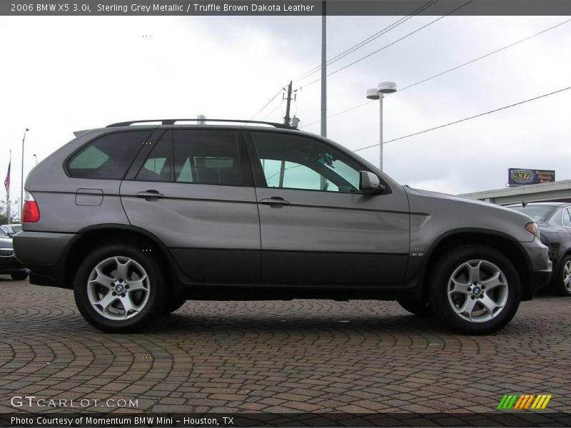 Sterling Grey Metallic / Truffle Brown Dakota Leather 2006 BMW X5 3.0i