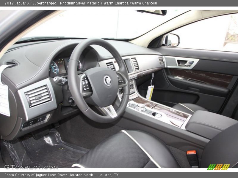 Rhodium Silver Metallic / Warm Charcoal/Warm Charcoal 2012 Jaguar XF Supercharged