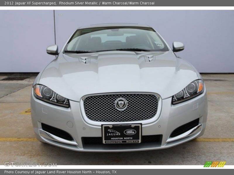 Rhodium Silver Metallic / Warm Charcoal/Warm Charcoal 2012 Jaguar XF Supercharged