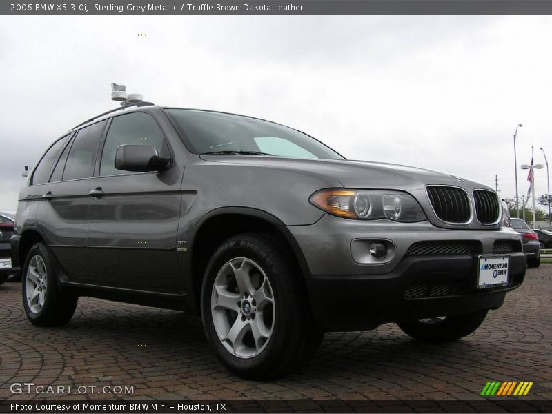 Sterling Grey Metallic / Truffle Brown Dakota Leather 2006 BMW X5 3.0i