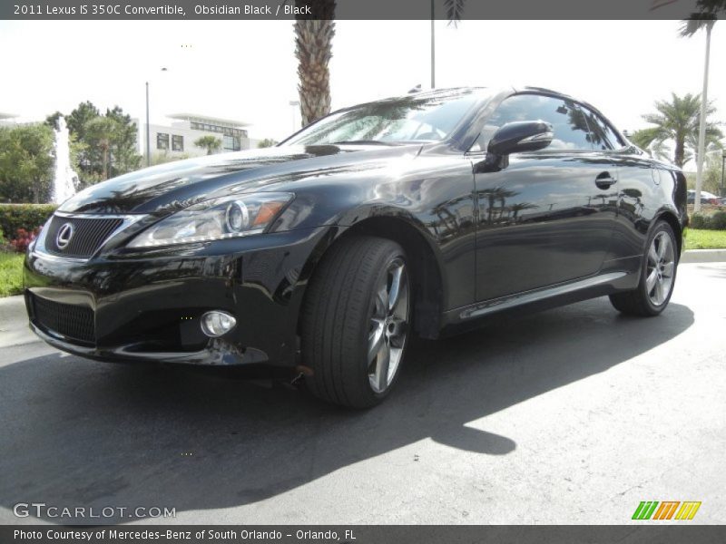 Obsidian Black / Black 2011 Lexus IS 350C Convertible