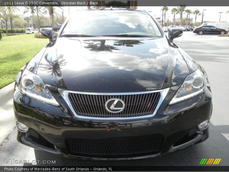 Obsidian Black / Black 2011 Lexus IS 350C Convertible