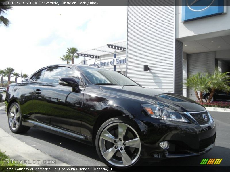 Obsidian Black / Black 2011 Lexus IS 350C Convertible