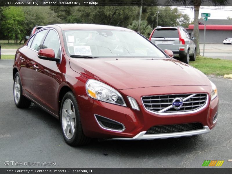 Flamenco Red Metallic / Soft Beige 2012 Volvo S60 T5