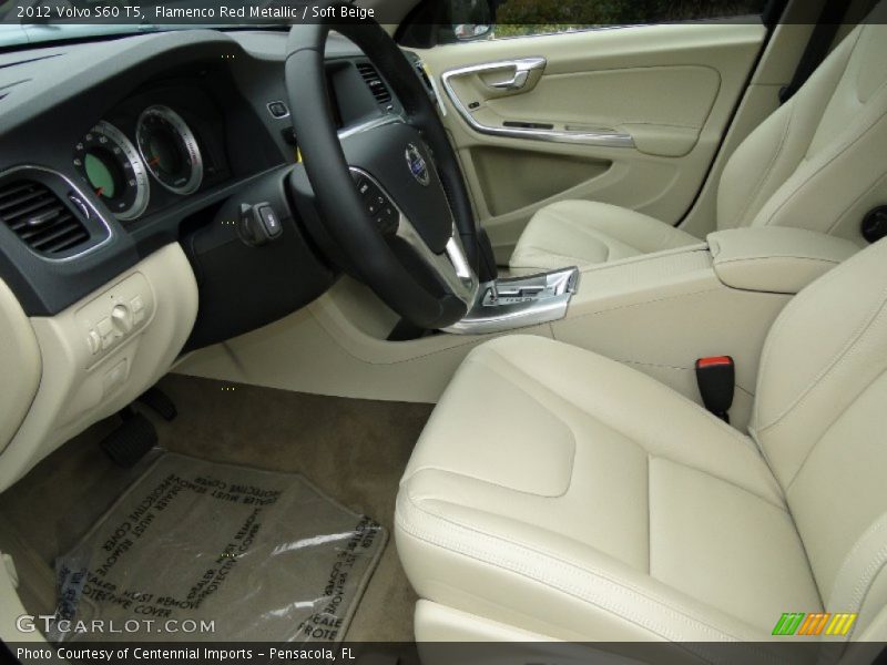 Flamenco Red Metallic / Soft Beige 2012 Volvo S60 T5