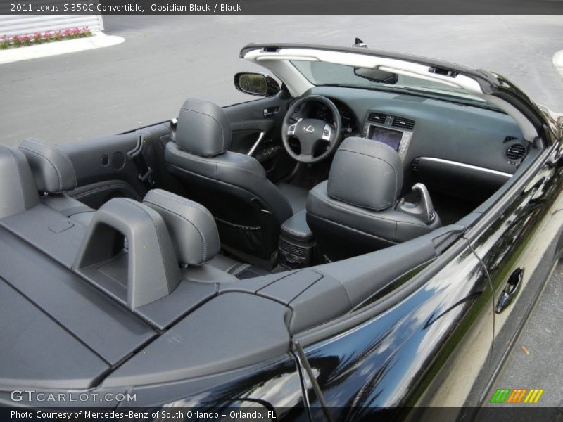 Obsidian Black / Black 2011 Lexus IS 350C Convertible