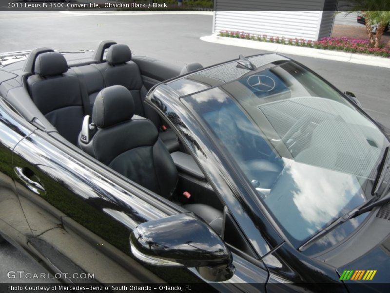 Obsidian Black / Black 2011 Lexus IS 350C Convertible