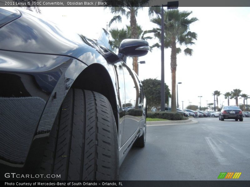 Obsidian Black / Black 2011 Lexus IS 350C Convertible