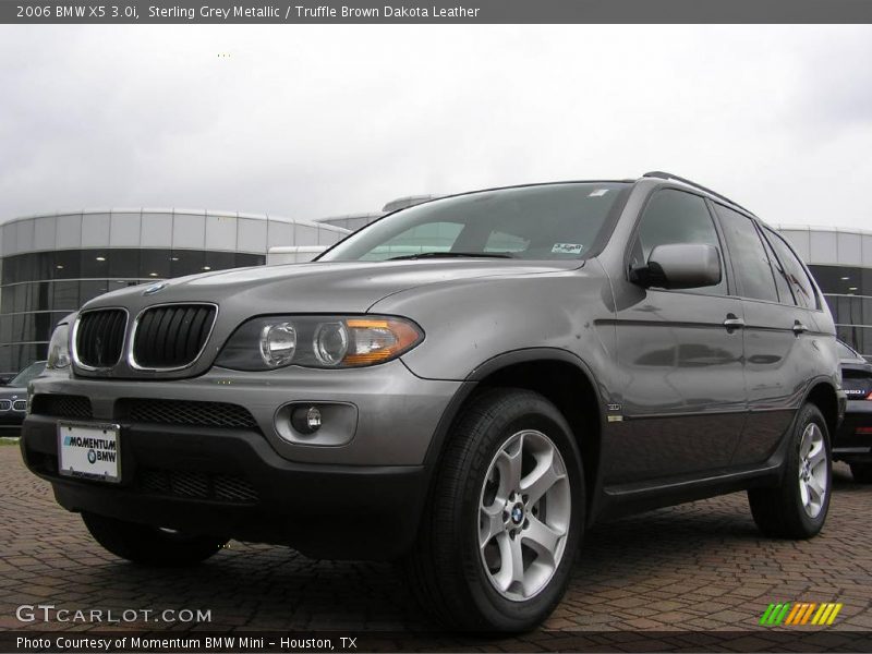 Sterling Grey Metallic / Truffle Brown Dakota Leather 2006 BMW X5 3.0i