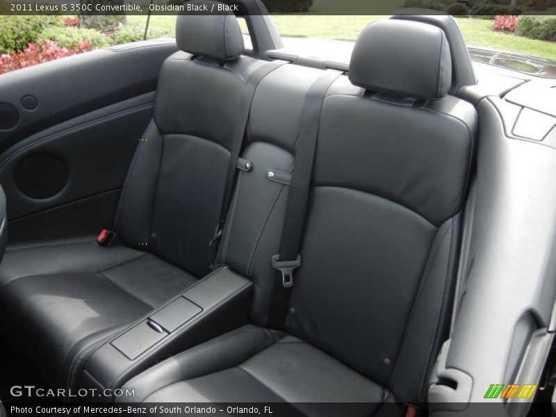 Rear Seat of 2011 IS 350C Convertible