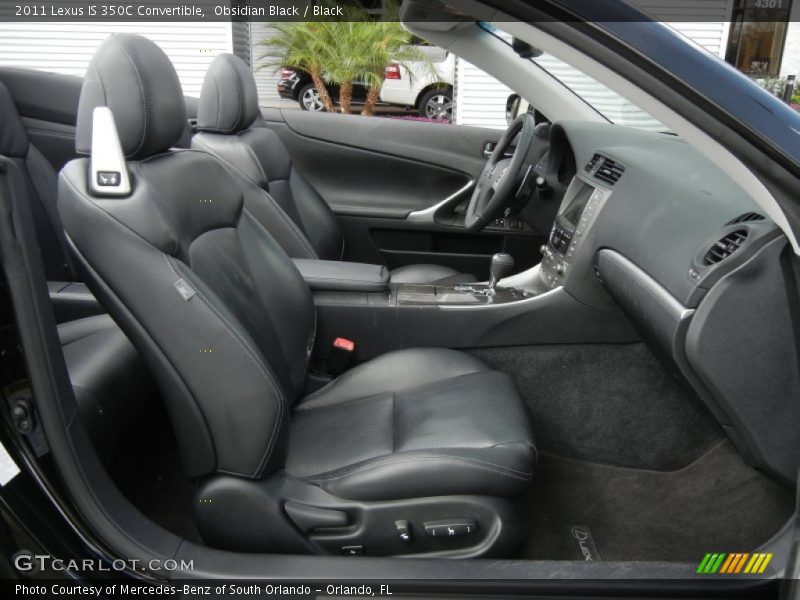  2011 IS 350C Convertible Black Interior