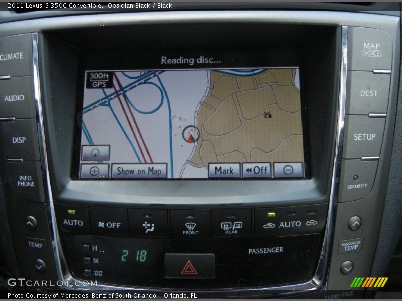 Navigation of 2011 IS 350C Convertible