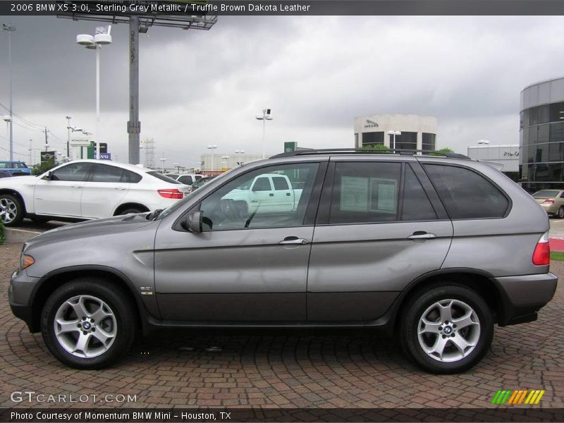 Sterling Grey Metallic / Truffle Brown Dakota Leather 2006 BMW X5 3.0i